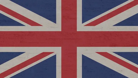 Die britische Flagge, ein Sinnbild für den Lebenslauf auf Englisch